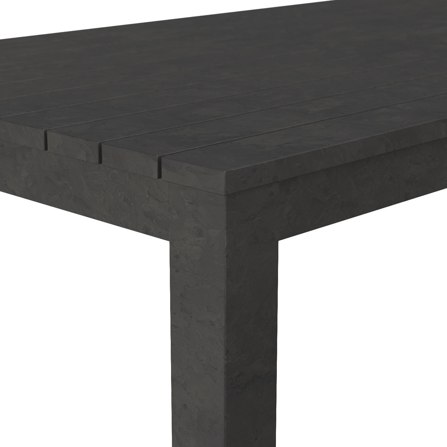 Belvedere Aluminum Rectangular Dining Table 3D model_3
