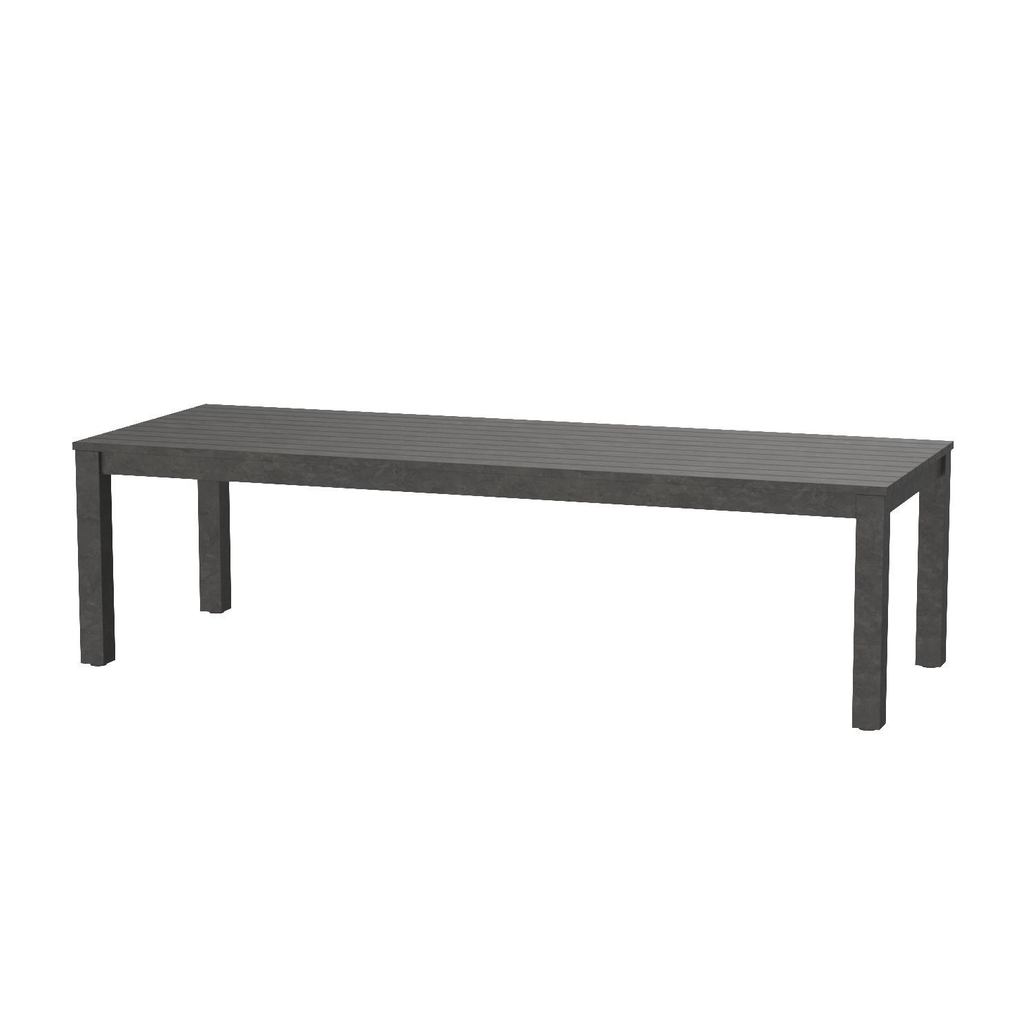 Belvedere Aluminum Rectangular Dining Table 3D model_4