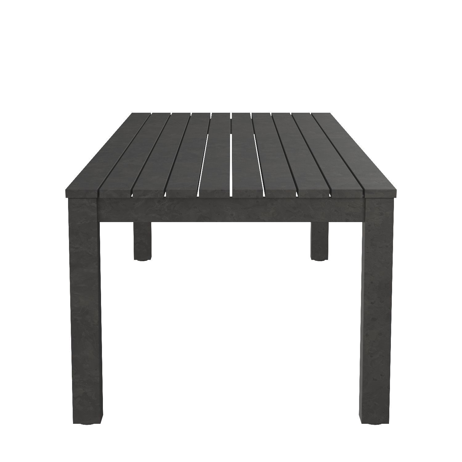 Belvedere Aluminum Rectangular Dining Table 3D model_1