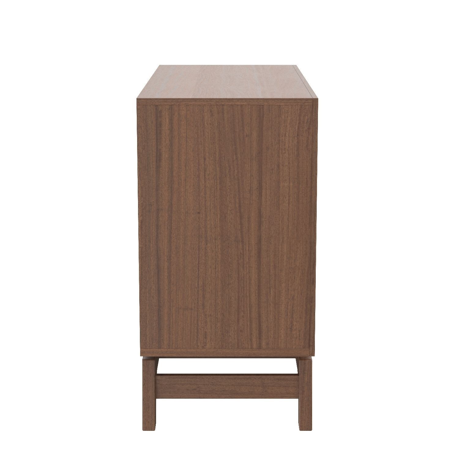 Baxton Svante Mid-Century Modern Multicolor 6-Drawer Chest 3D model_1