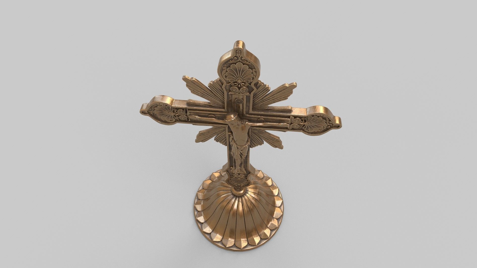 jesus candle holder 3D model_15