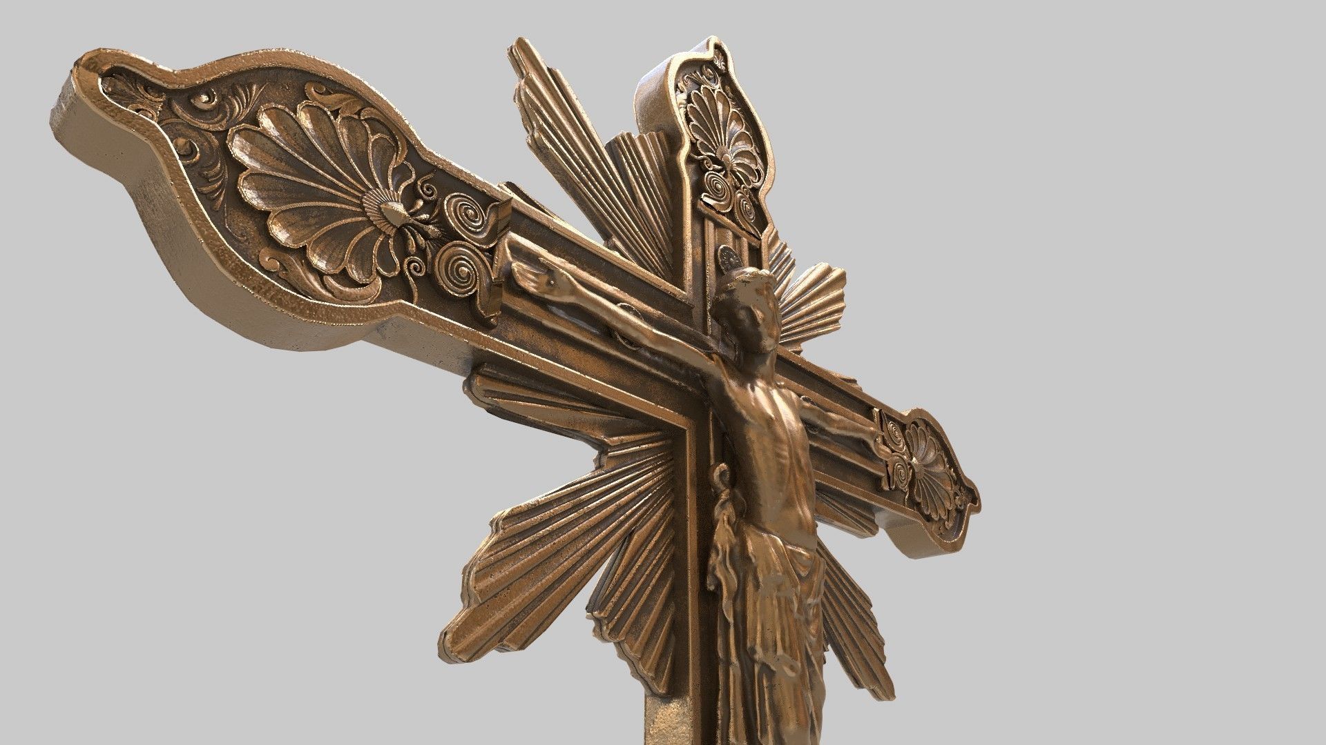 jesus candle holder 3D model_16