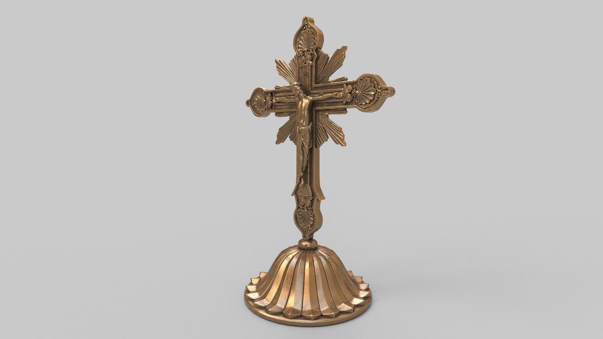 jesus candle holder 3D model_9