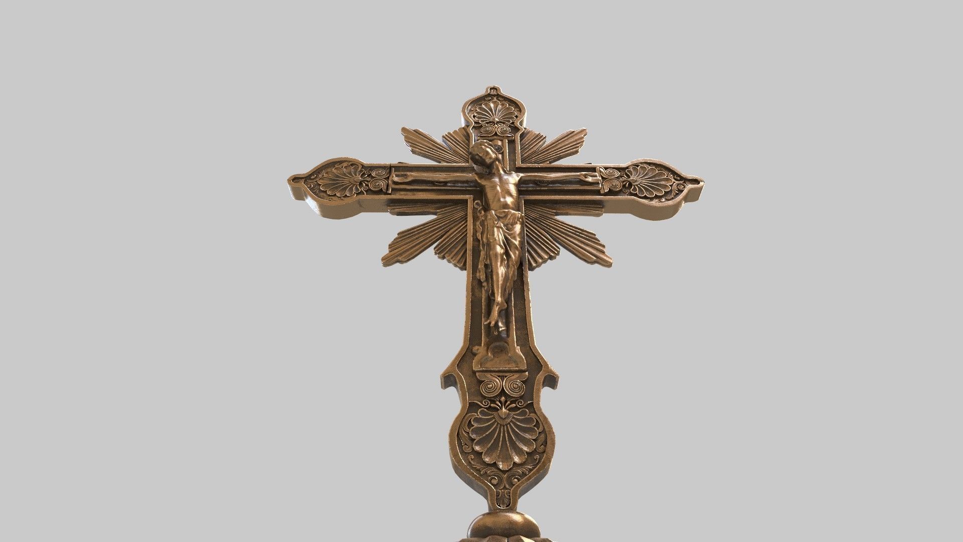 jesus candle holder 3D model_12