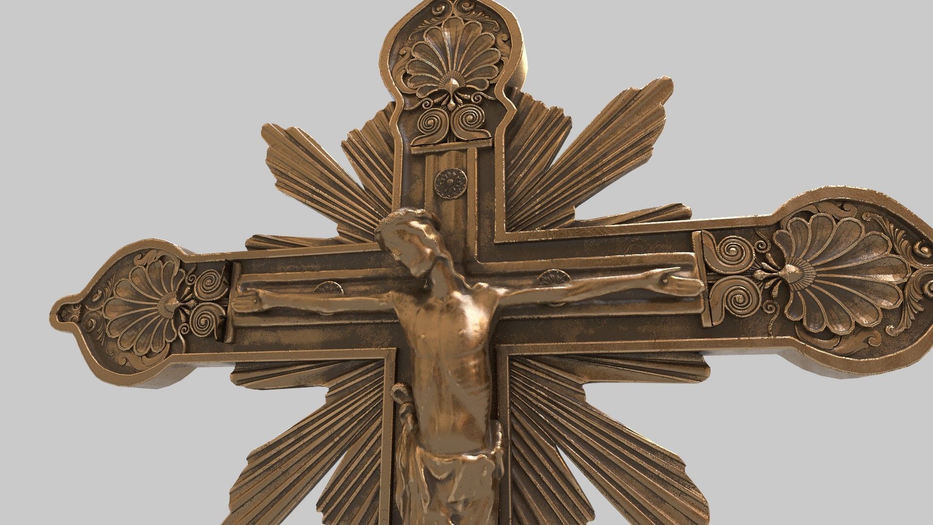 jesus candle holder 3D model_14