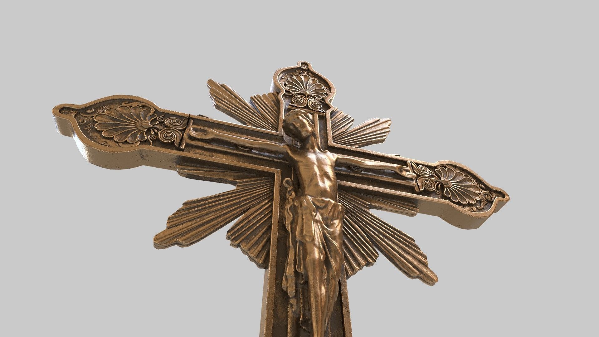 jesus candle holder 3D model_13