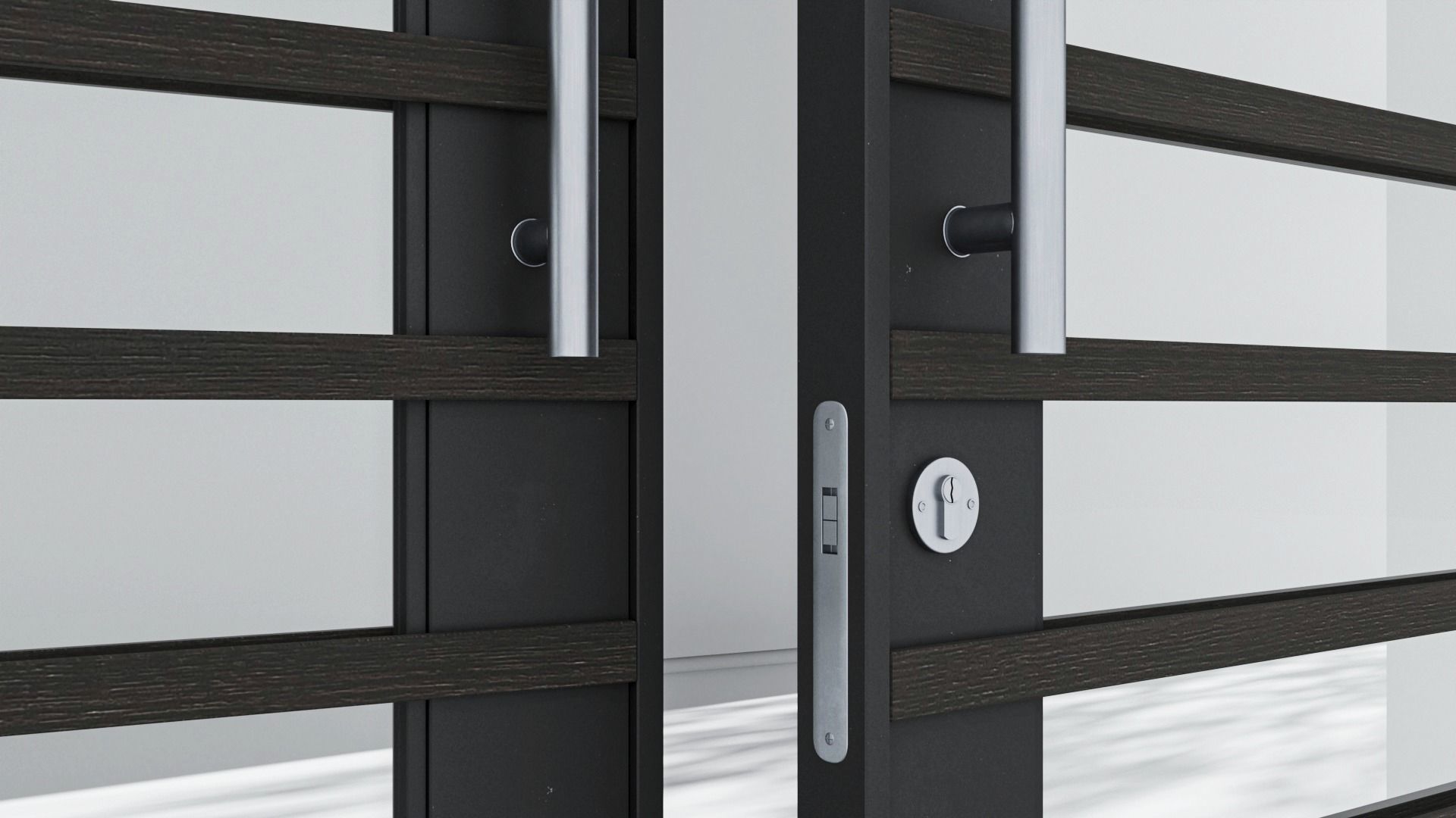 Aluminium door 131 3D model_4