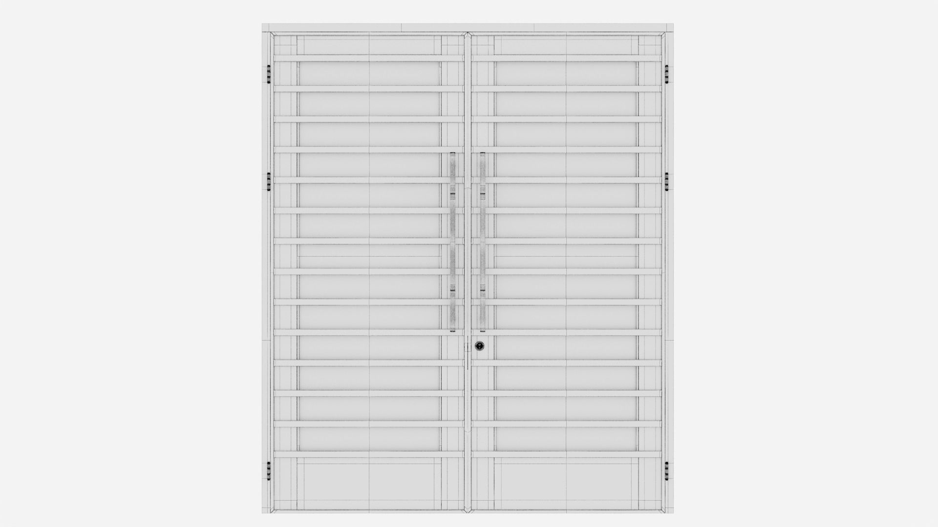 Aluminium door 131 3D model_5