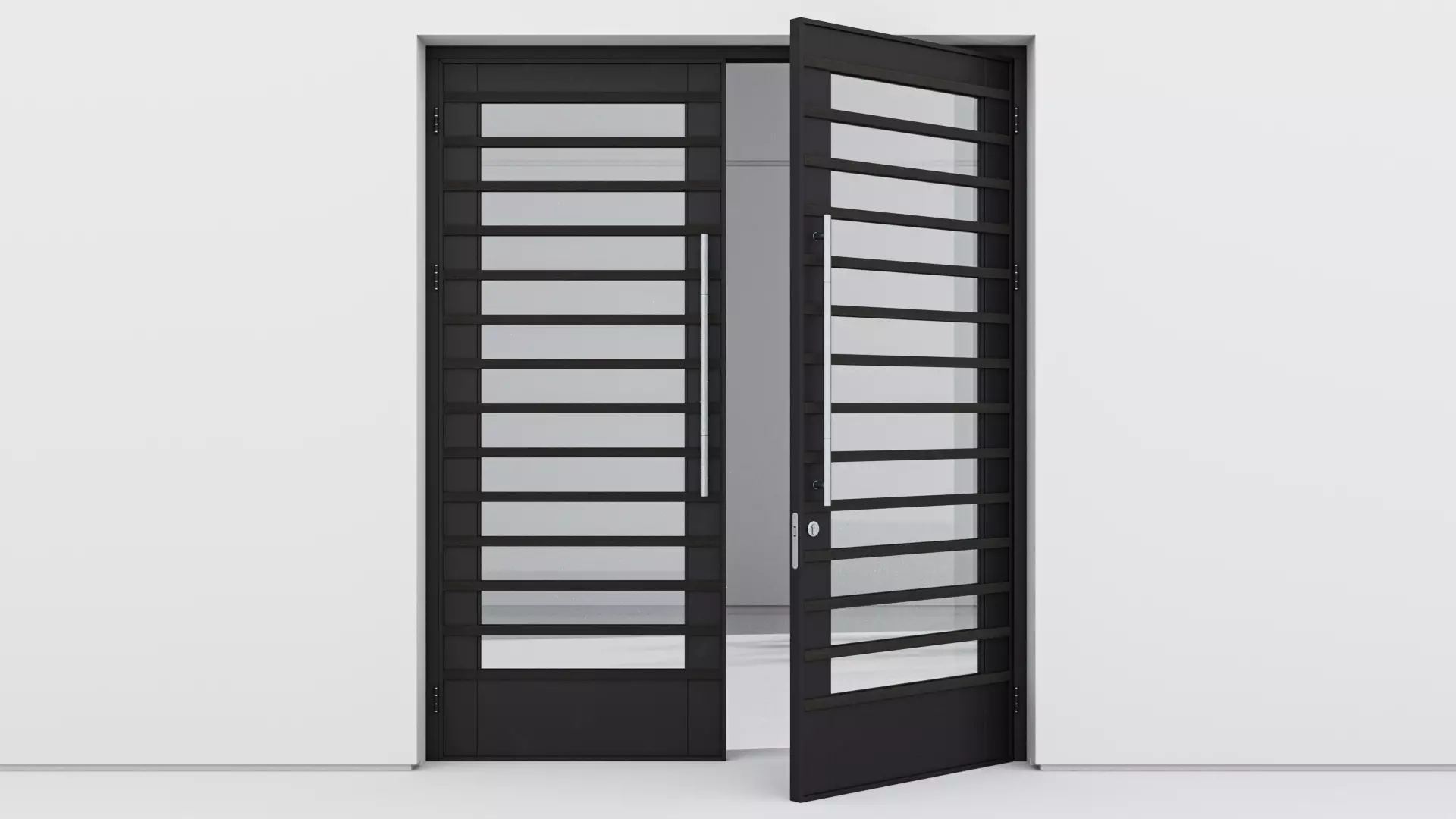 Aluminium door 131 3D model_0