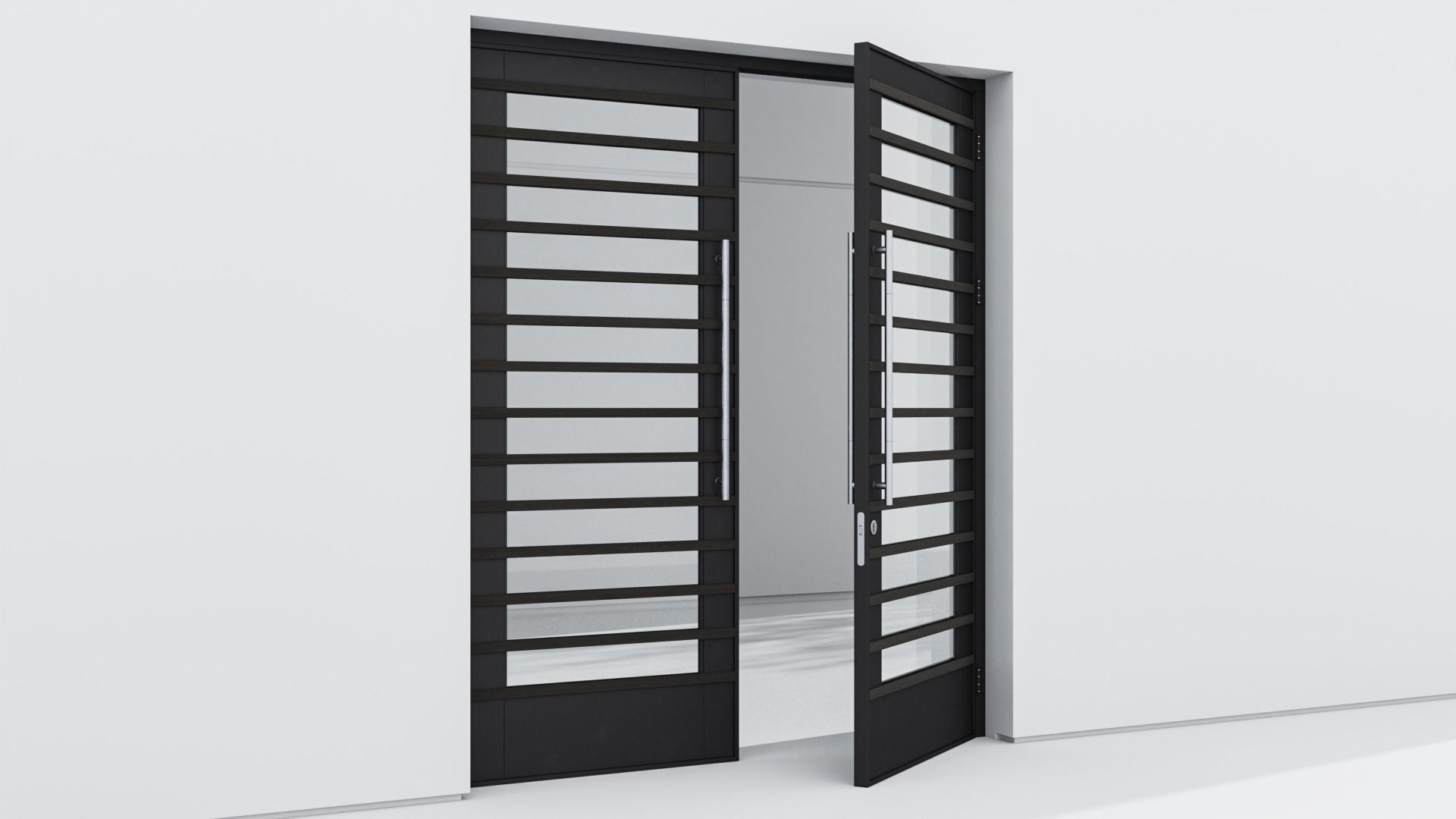 Aluminium door 131 3D model_3