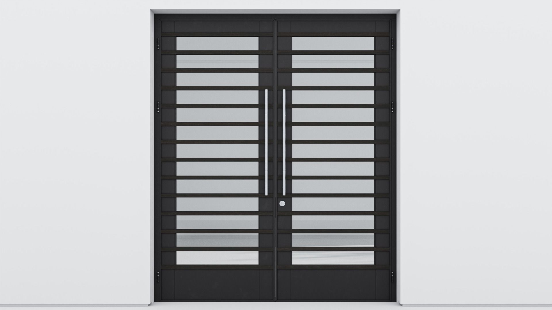 Aluminium door 131 3D model_1