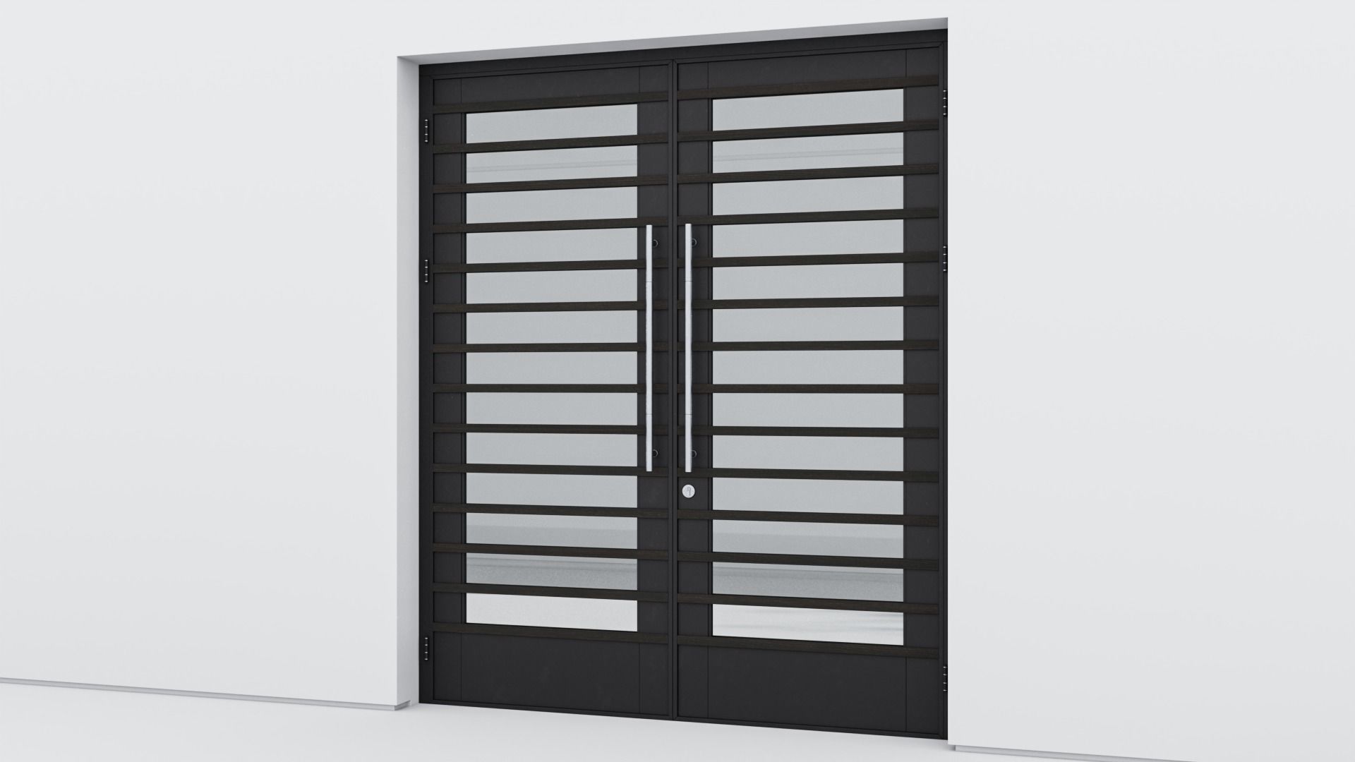 Aluminium door 131 3D model_2
