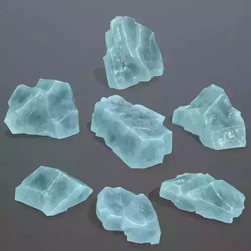 Rock Set 11 Low-poly 3D model