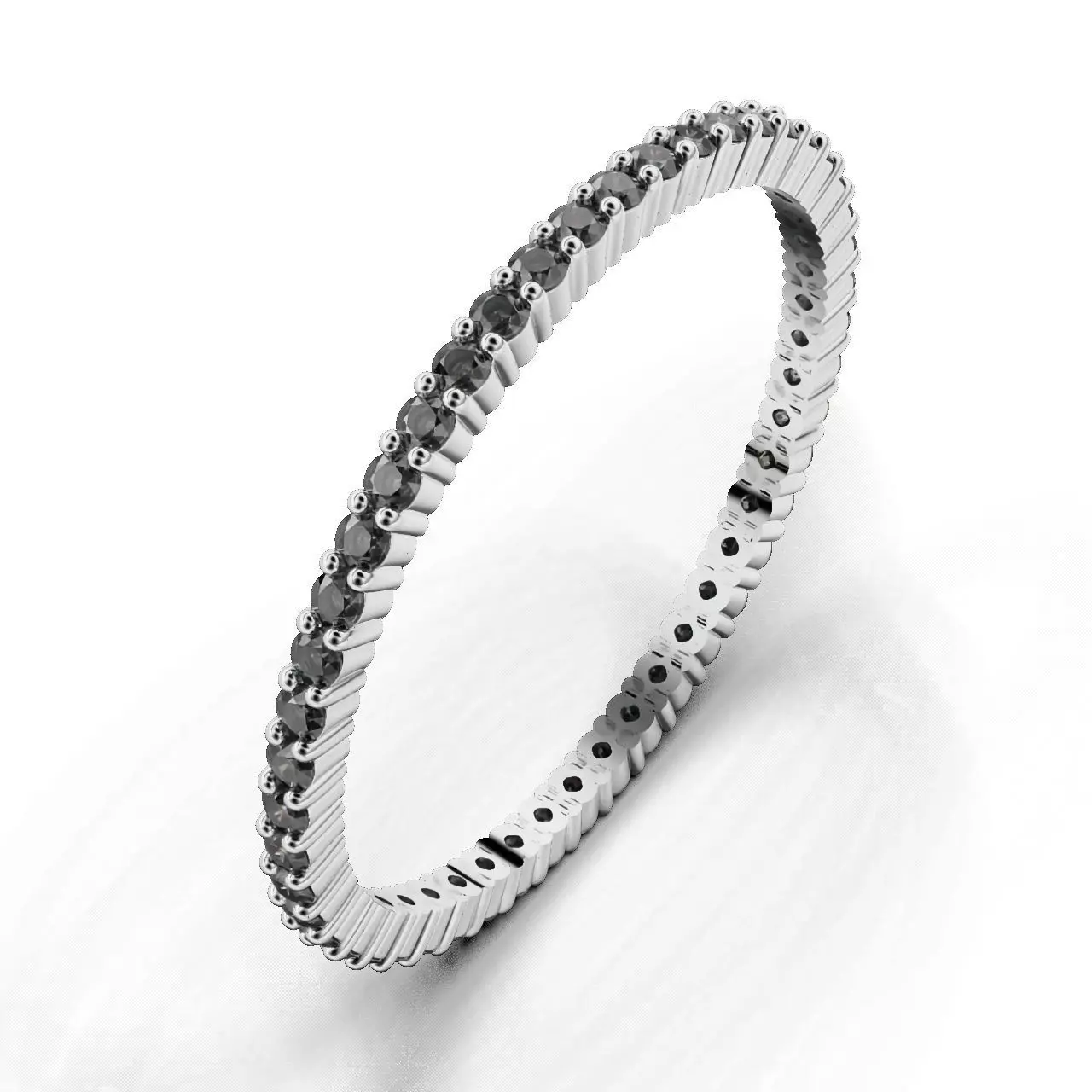 ETERNITY Ring Round 1 1mm  3D print model_0