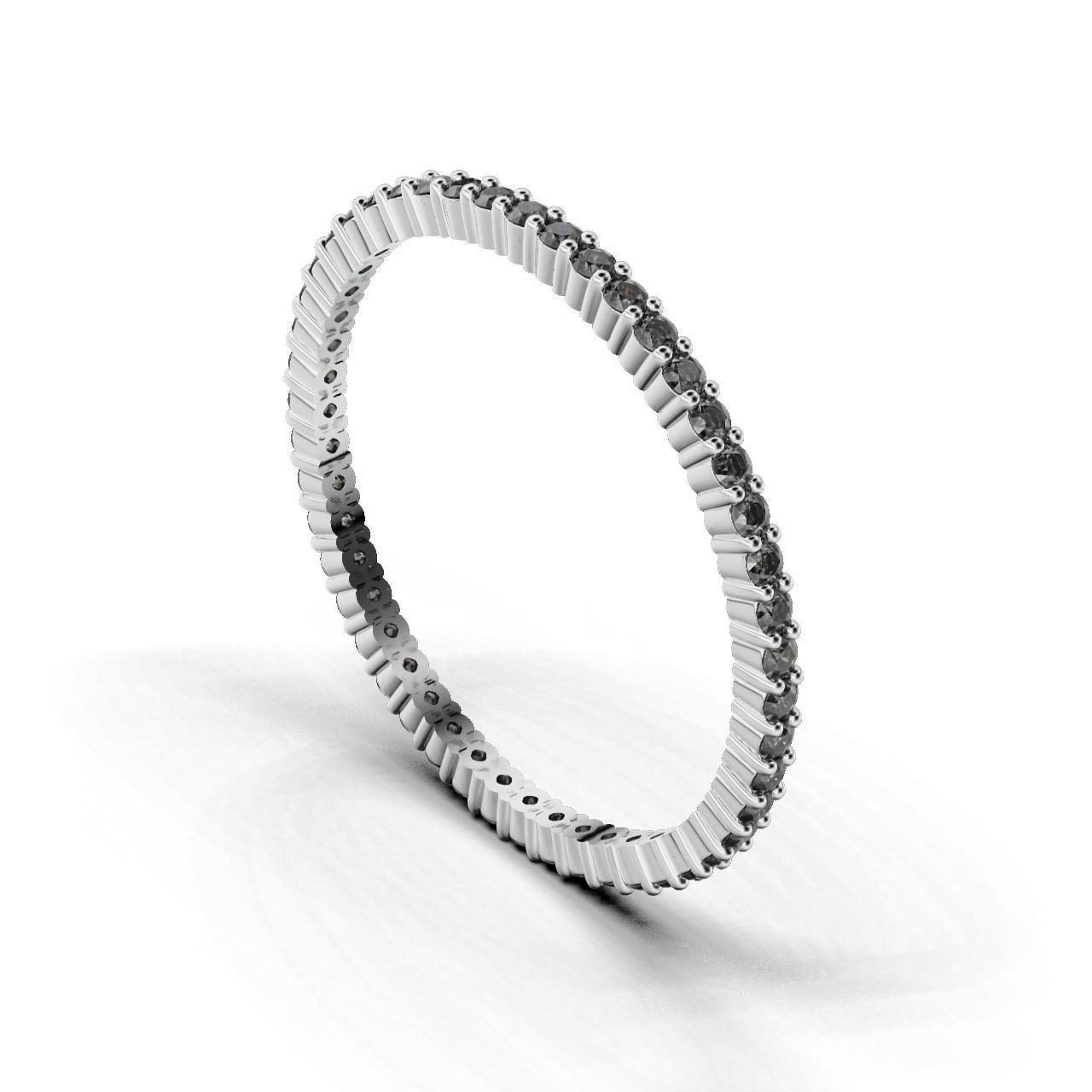 ETERNITY Ring Round 1 1mm  3D print model_16