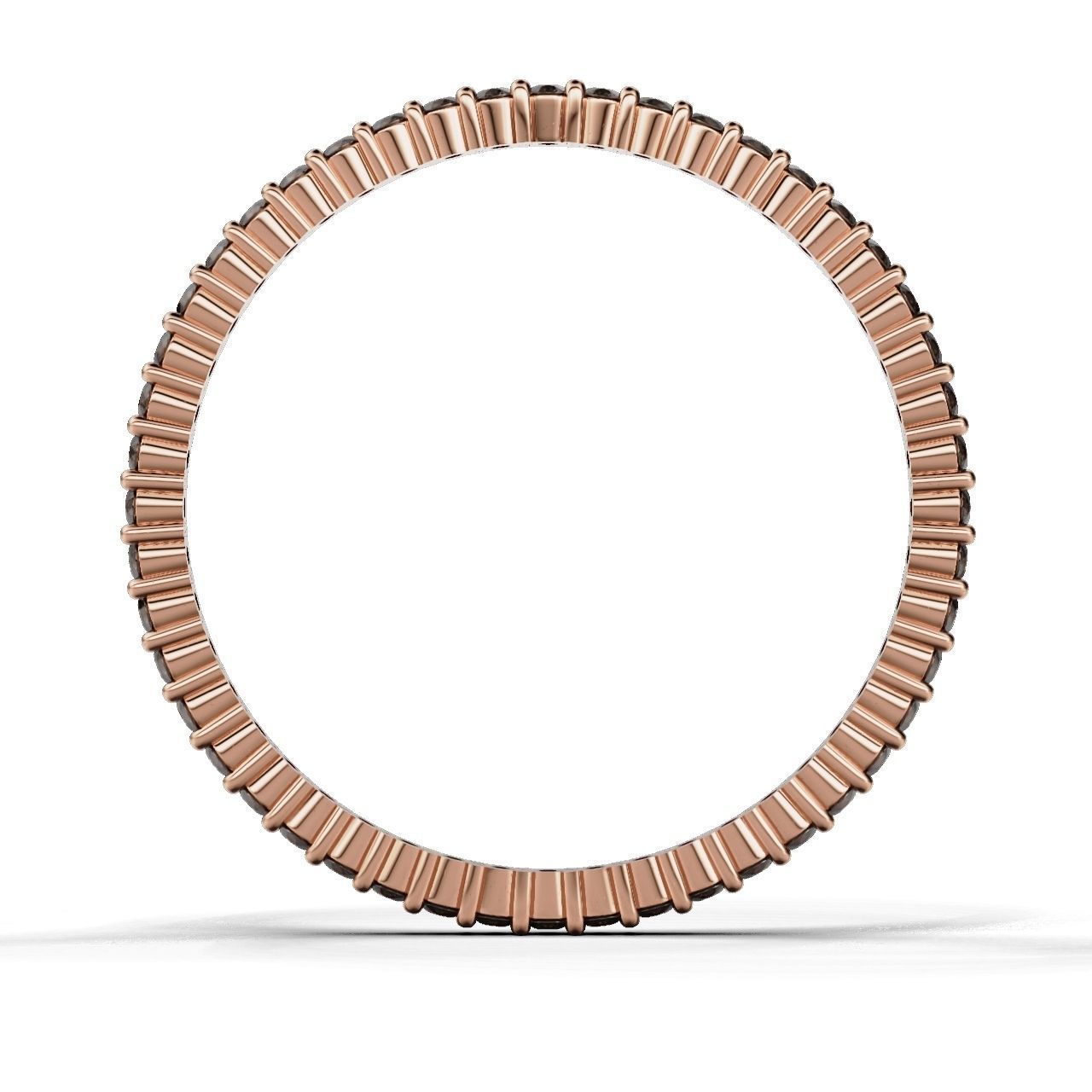 ETERNITY Ring Round 1 1mm  3D print model_9