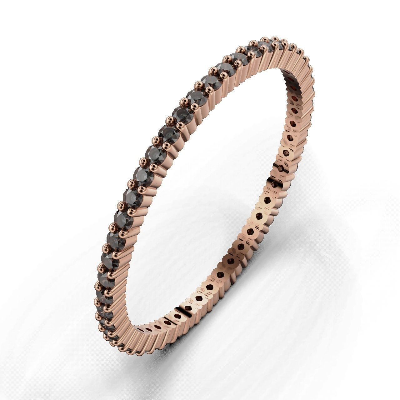 ETERNITY Ring Round 1 1mm  3D print model_2