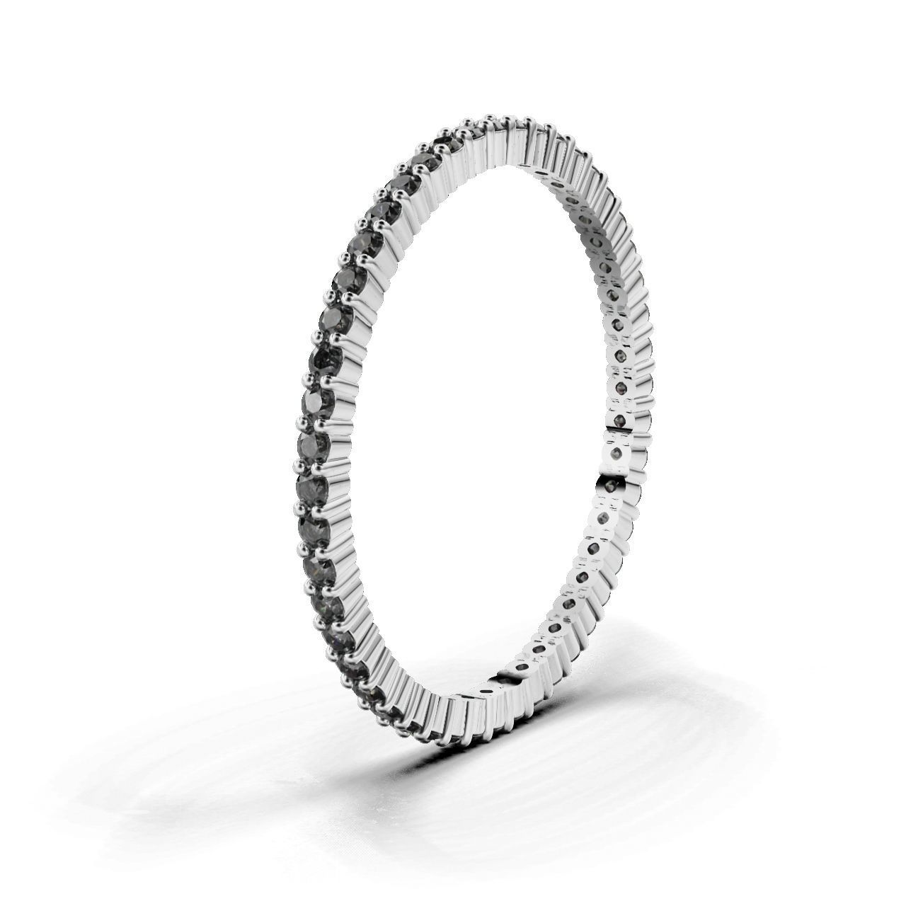 ETERNITY Ring Round 1 1mm  3D print model_13