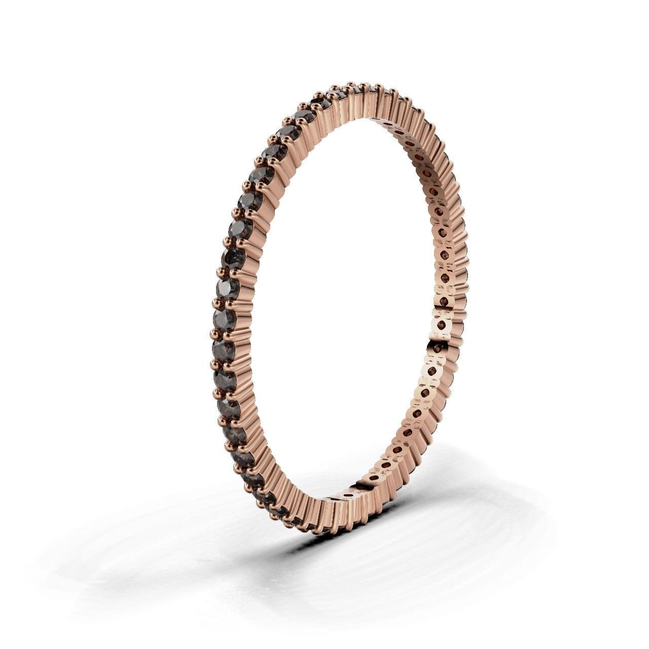 ETERNITY Ring Round 1 1mm  3D print model_14