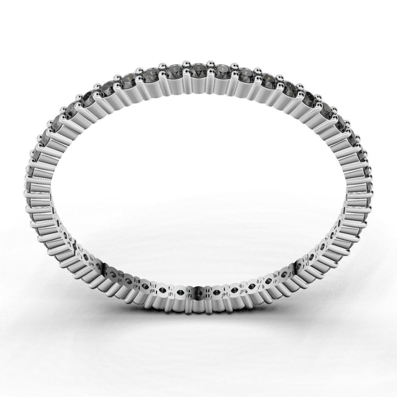 ETERNITY Ring Round 1 1mm  3D print model_7