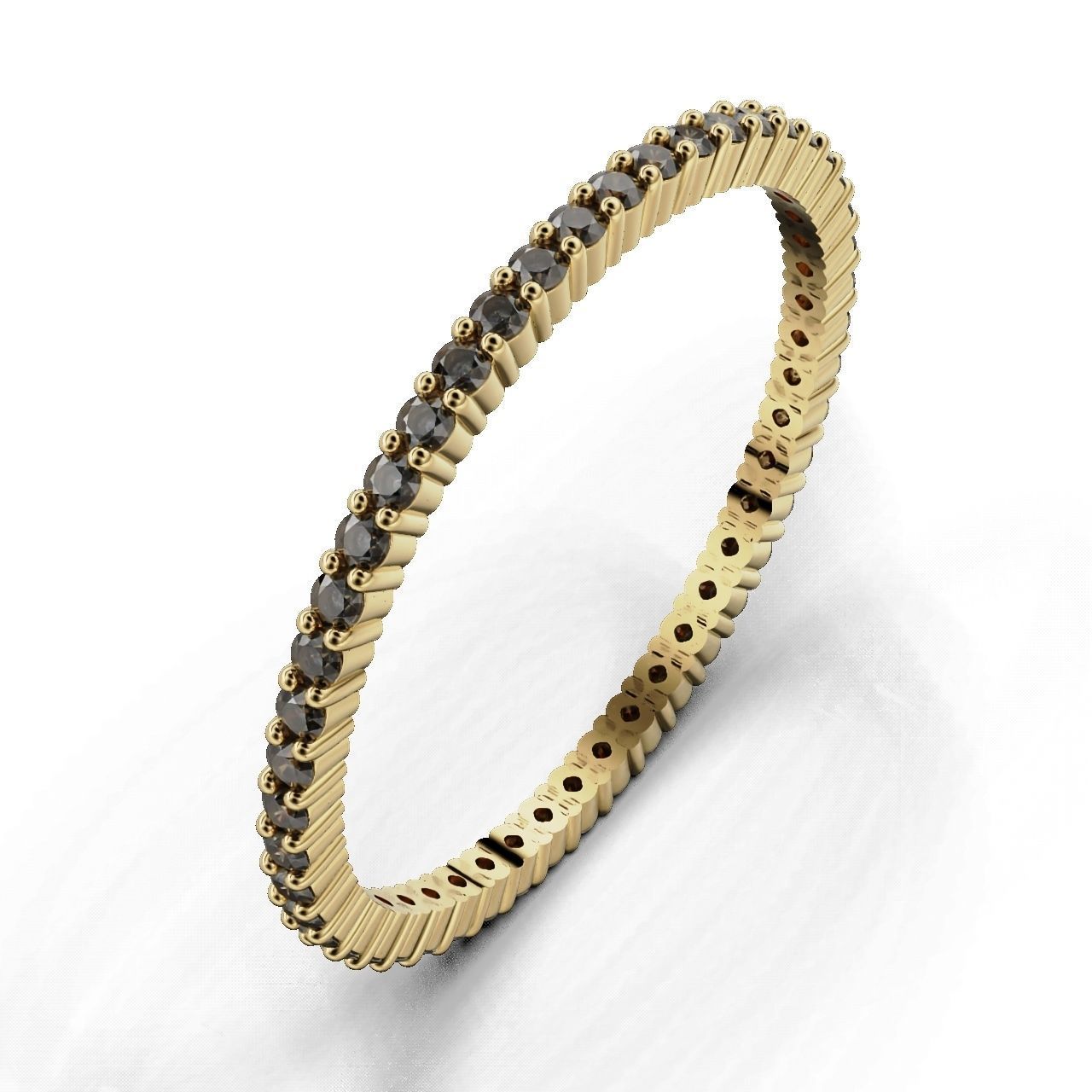 ETERNITY Ring Round 1 1mm  3D print model_1