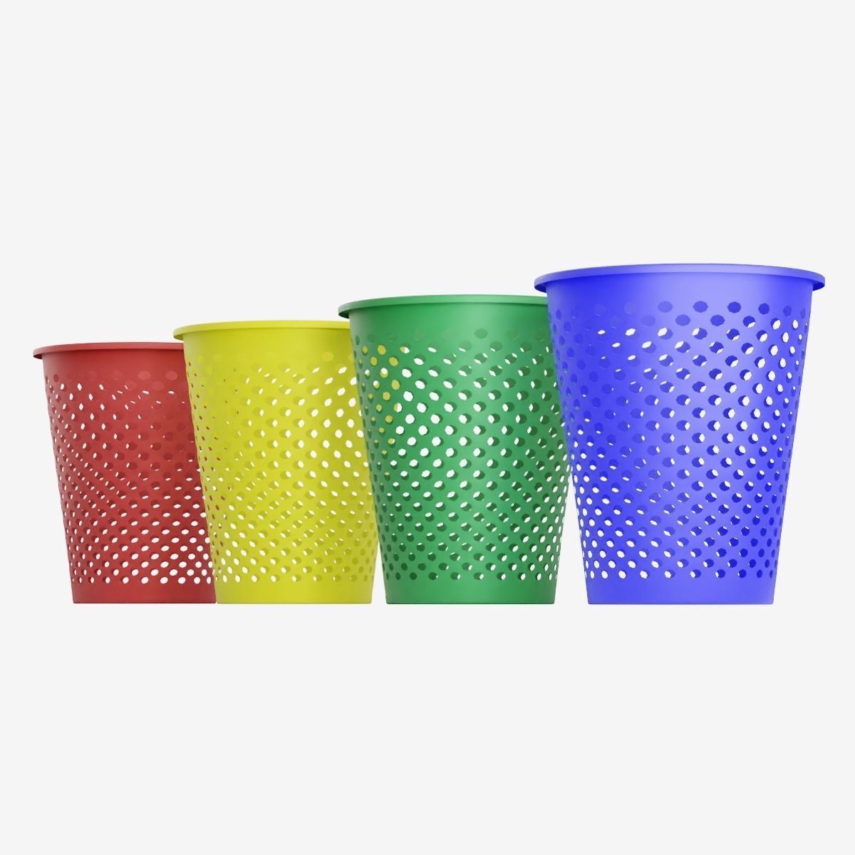 Plastic Trash Bins 3D model_9