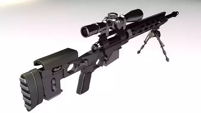 M2010 Enhanced Sniper Rifle rough model