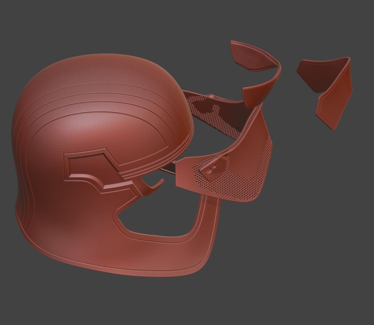 PHASMA STORMTROOPER CAPTAIN REAL SIZE HELMET 3D print model_5