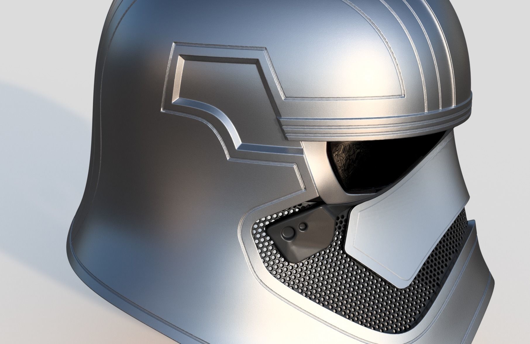 PHASMA STORMTROOPER CAPTAIN REAL SIZE HELMET 3D print model_2
