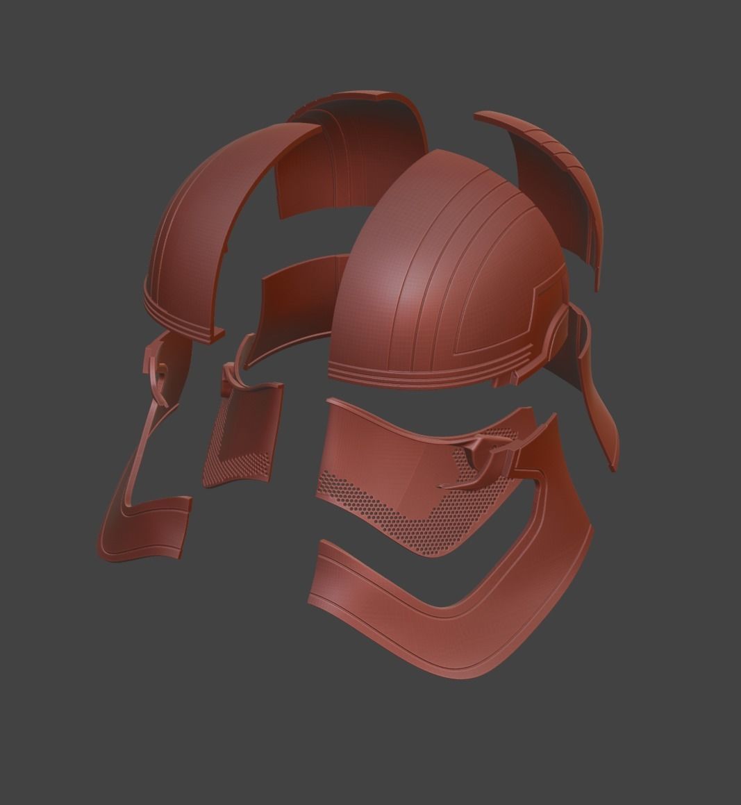 PHASMA STORMTROOPER CAPTAIN REAL SIZE HELMET 3D print model_6