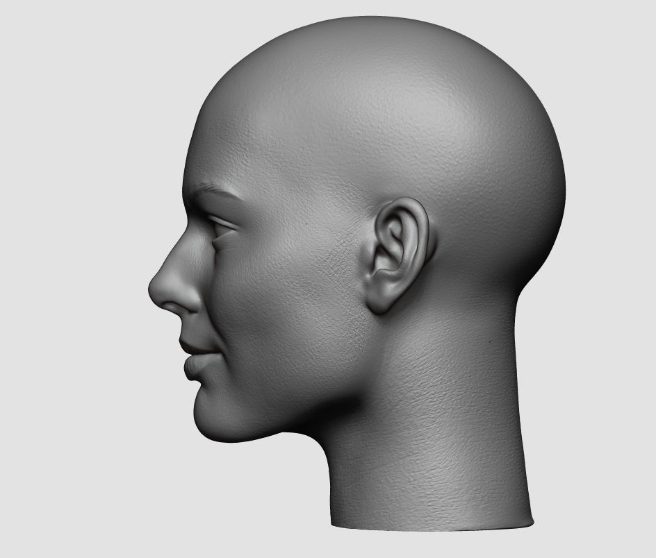 Harley Quinn 3D printable bold head  3D print model_3