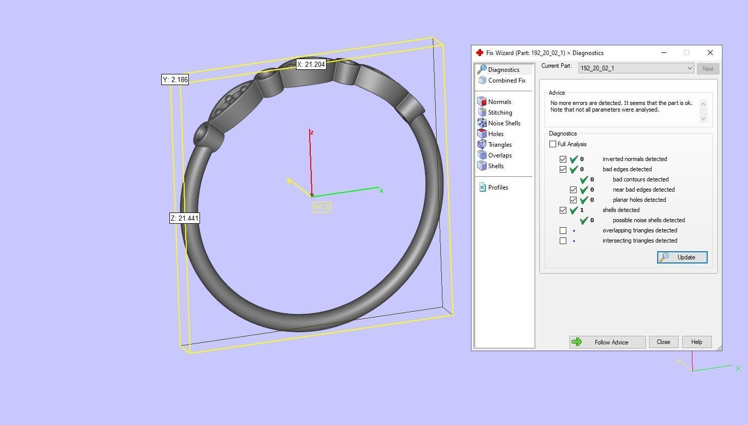 Half-Set Leaf Style Diamond Band 3D print model_13