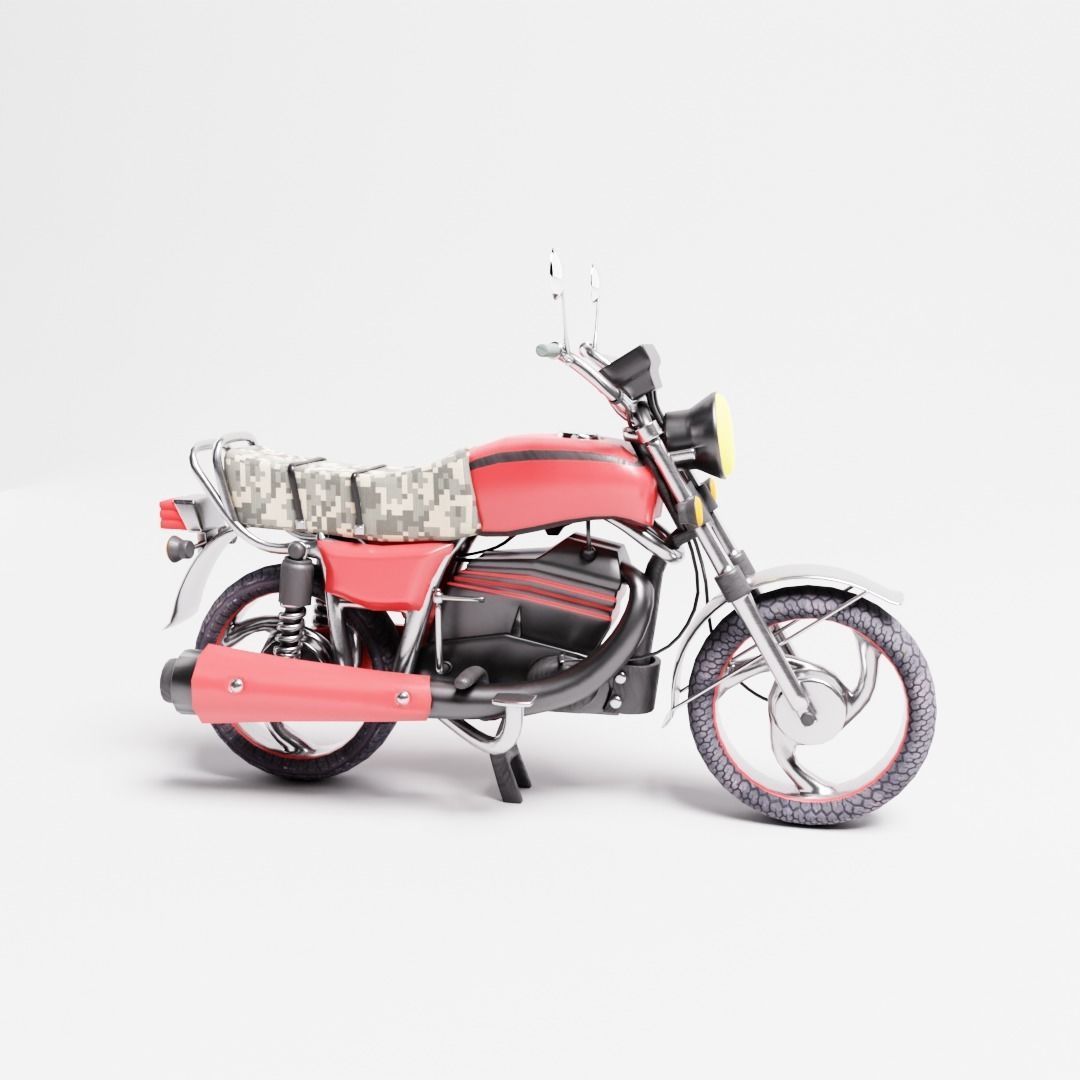 Motor Honda Special Low-poly 3D model_2