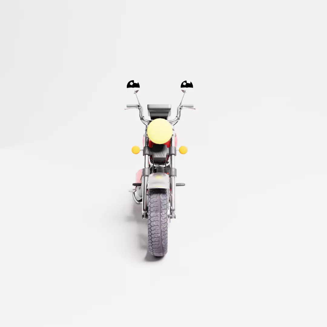 Motor Honda Special Low-poly 3D model_0