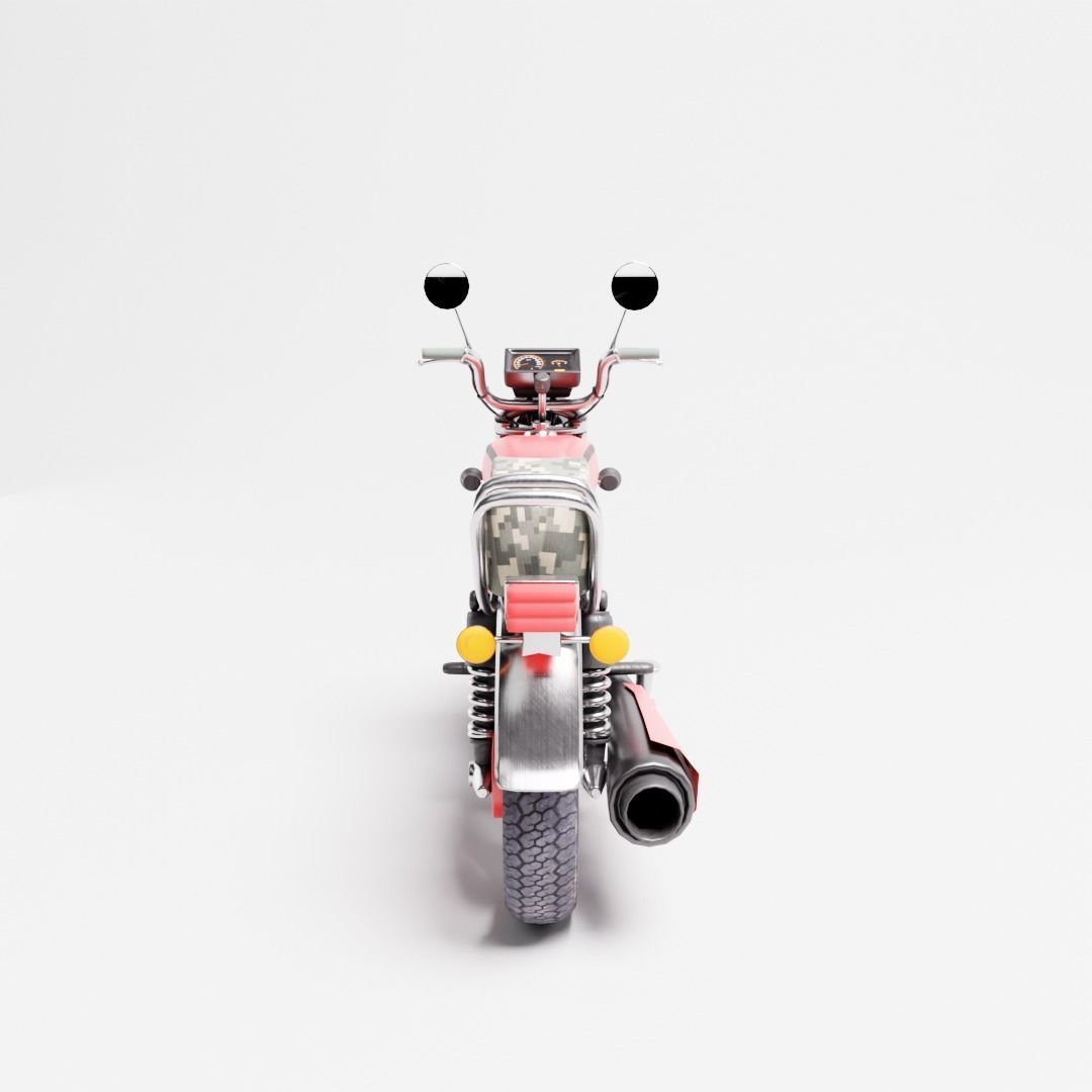 Motor Honda Special Low-poly 3D model_3