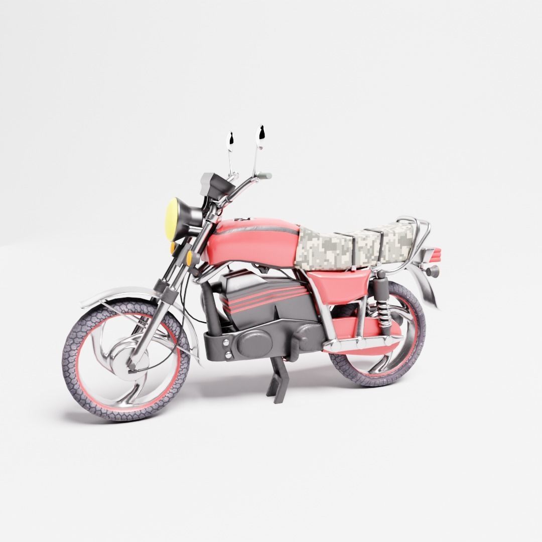 Motor Honda Special Low-poly 3D model_1