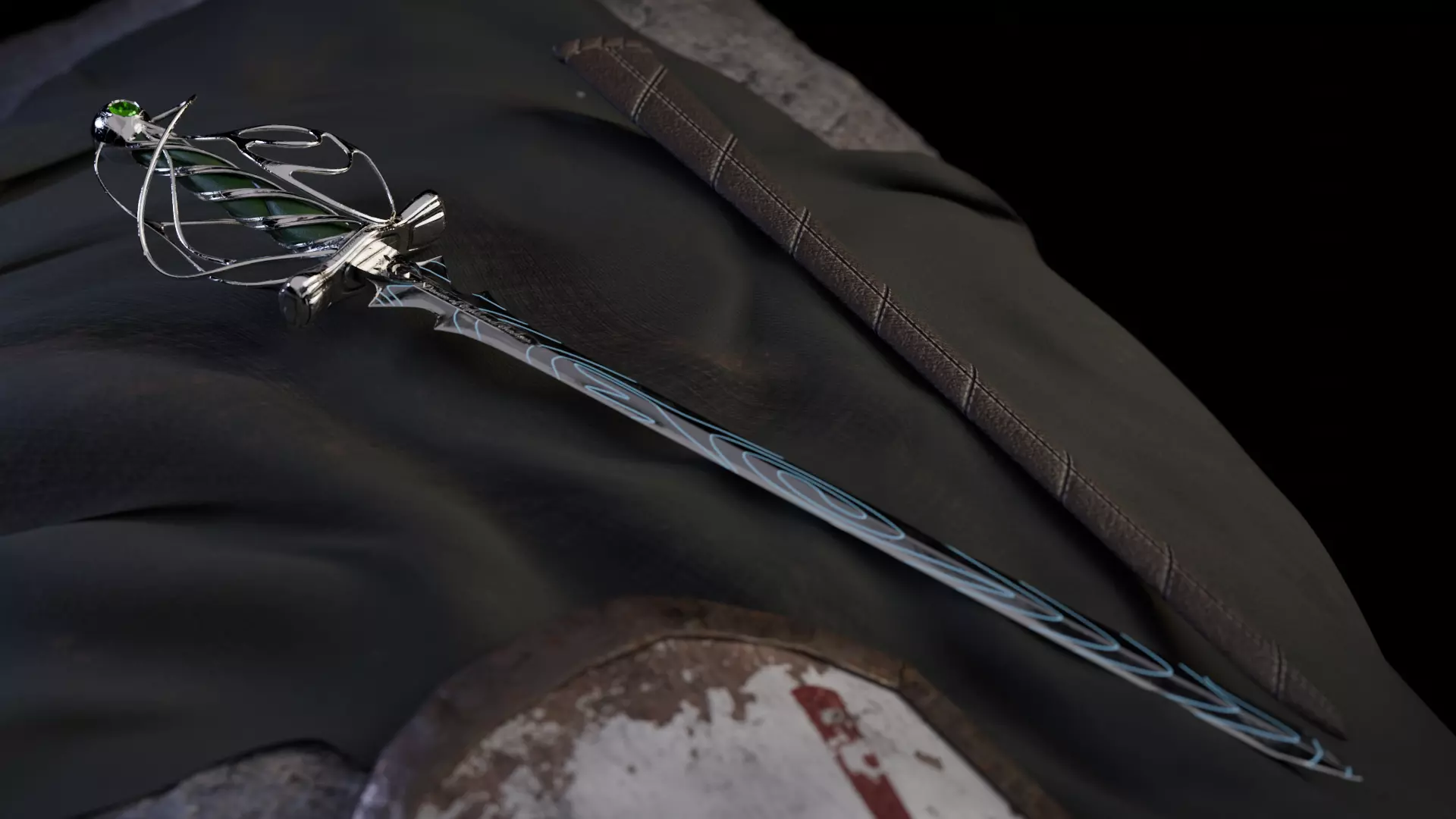 Sword Grayswandir Low-poly 3D model_0