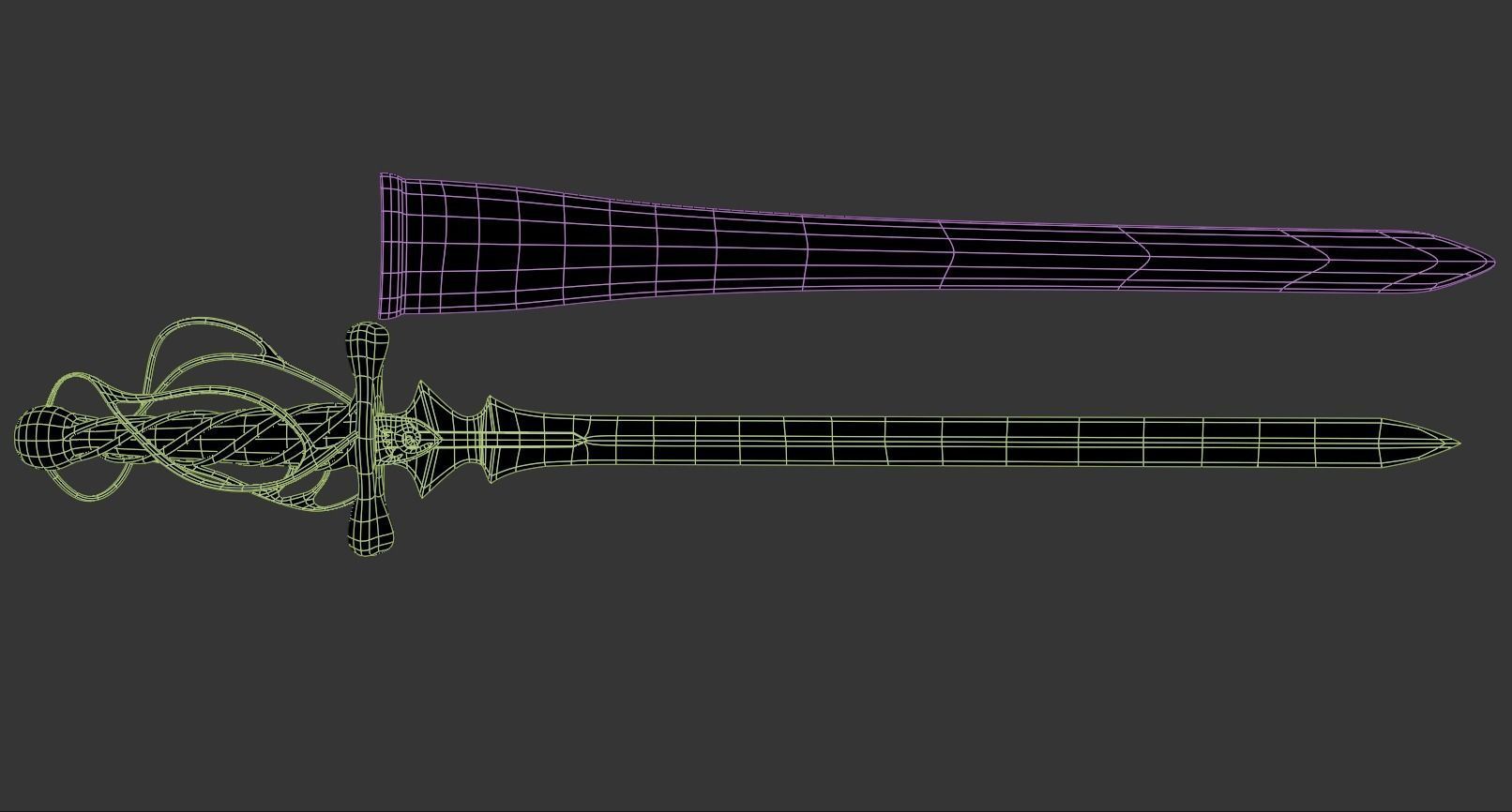 Sword Grayswandir Low-poly 3D model_4