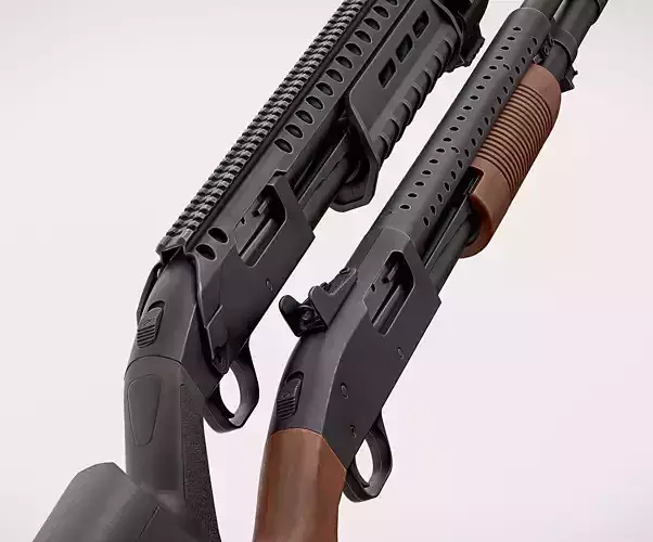 Mossberg 590 Low-poly 3D model