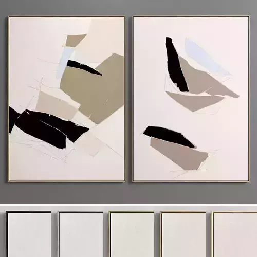 Plaster Two Photo Frame 90