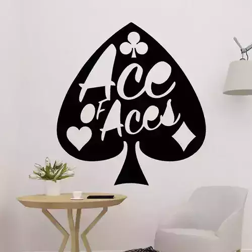 Icon Of Card Game Wall Decor 3D print model