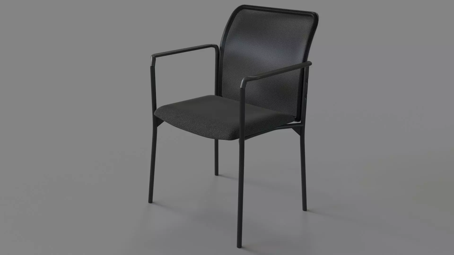 Lorell Reception Side Chair 3D model_0