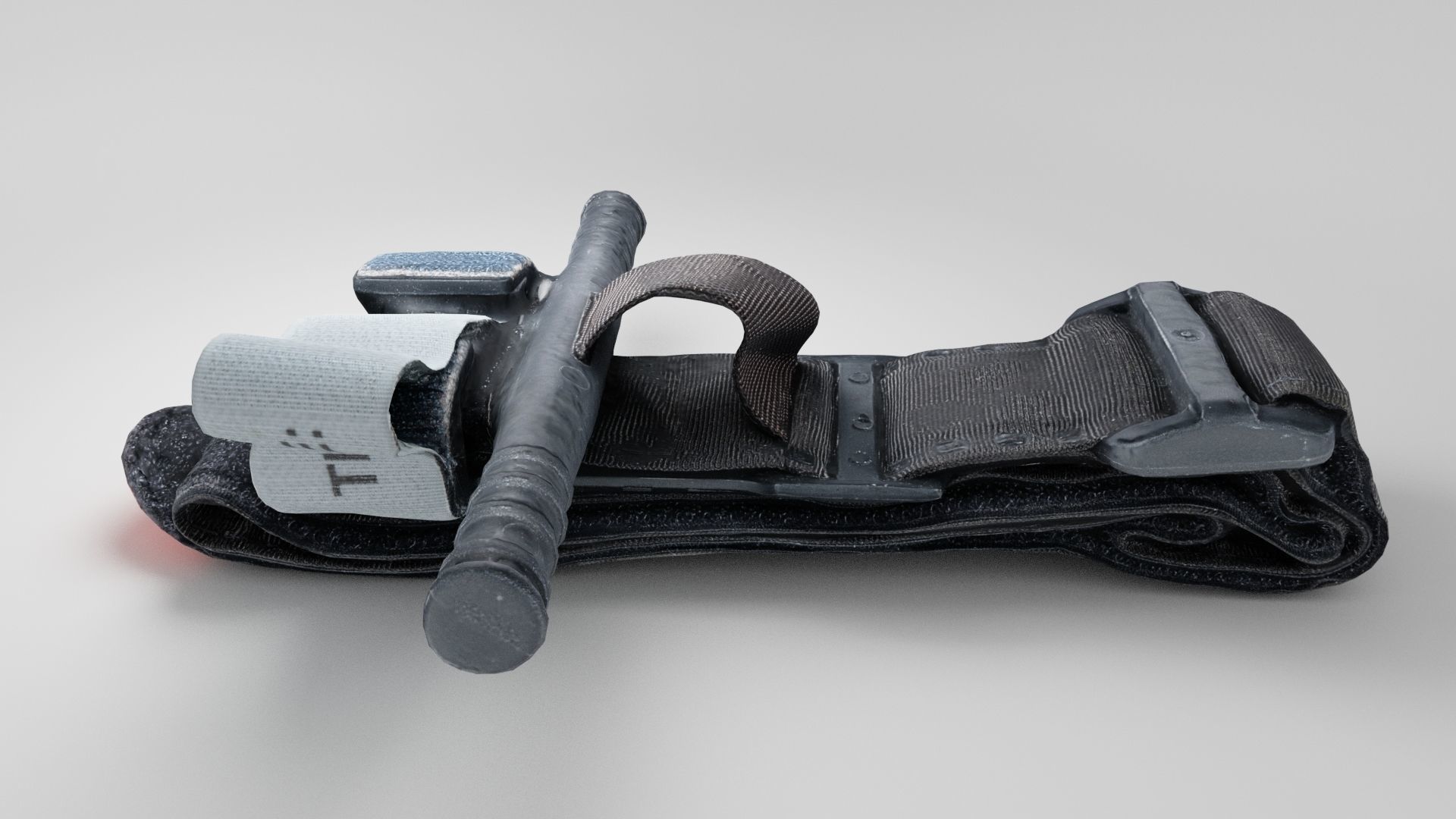 Medical Tourniquet first aid kit medical combat emergency 3D model_1