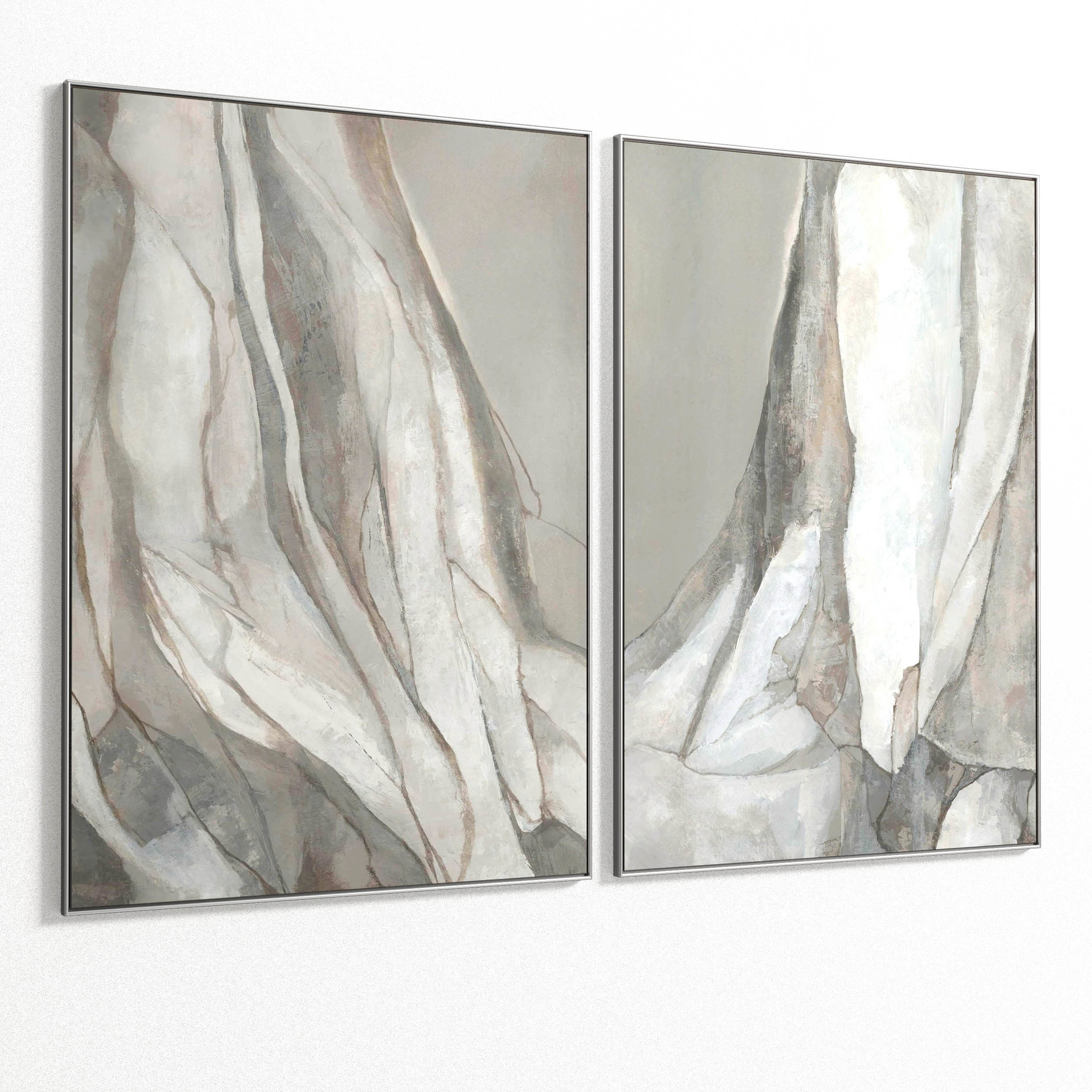 Plaster Two Photo Frame 92 Low-poly 3D model_2