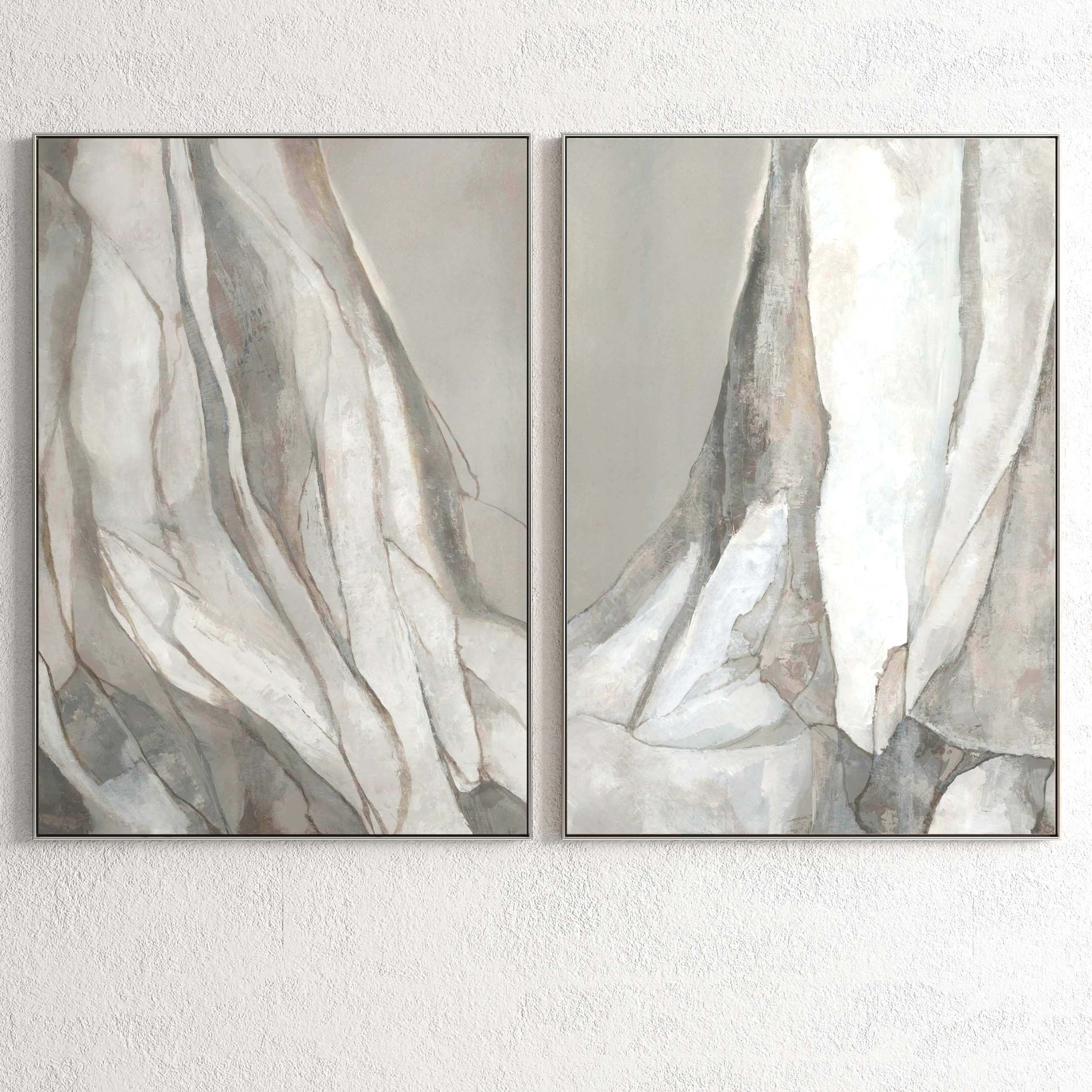 Plaster Two Photo Frame 92 Low-poly 3D model_1