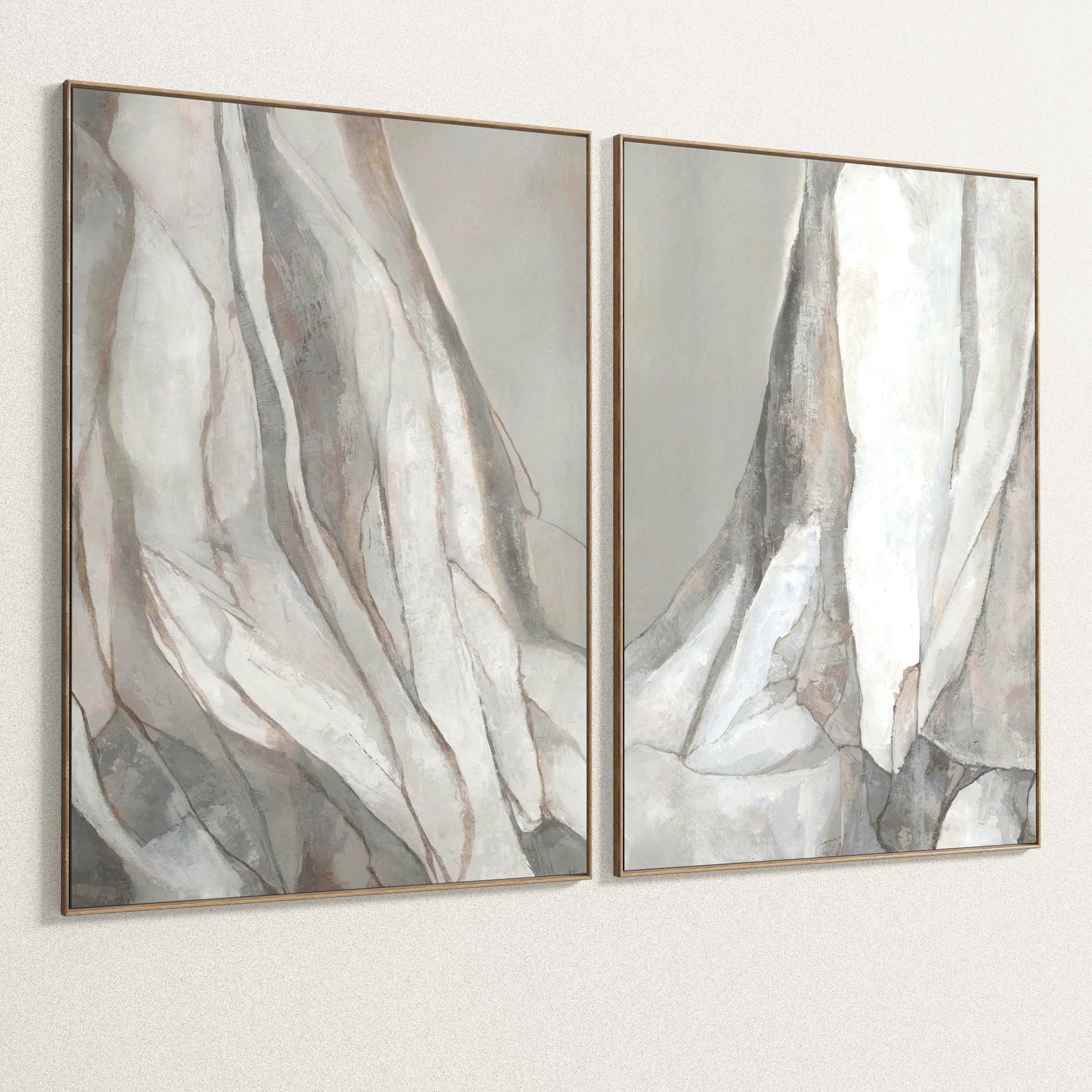 Plaster Two Photo Frame 92 Low-poly 3D model_3