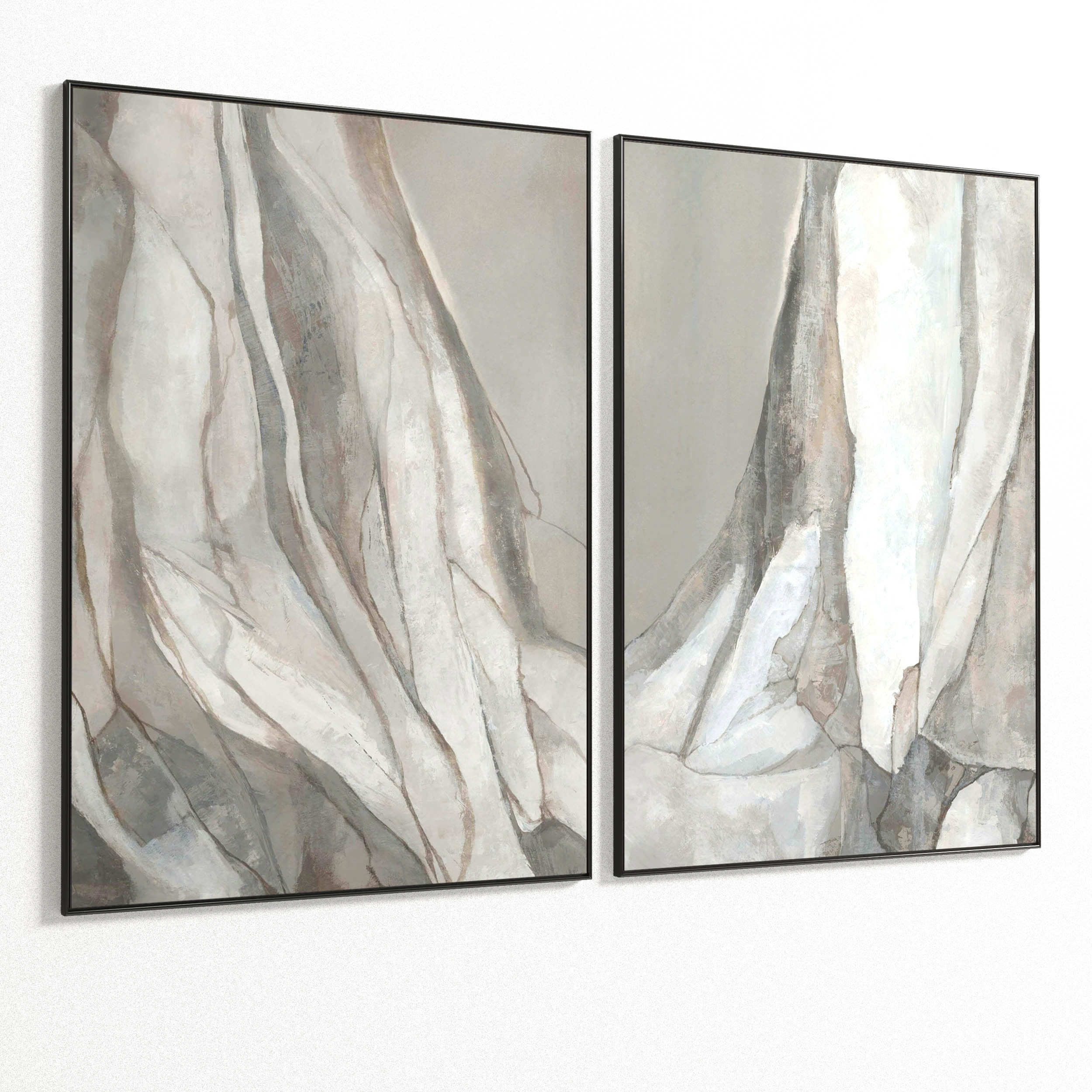 Plaster Two Photo Frame 92 Low-poly 3D model_4