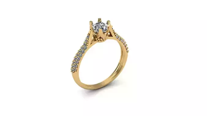 Solitario cabeca coroa 