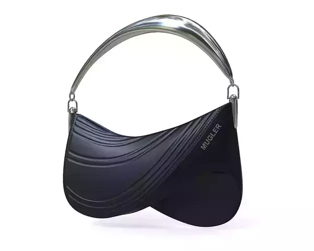 Casey Cadwallader Mugler Bag Black Low-poly 3D model
