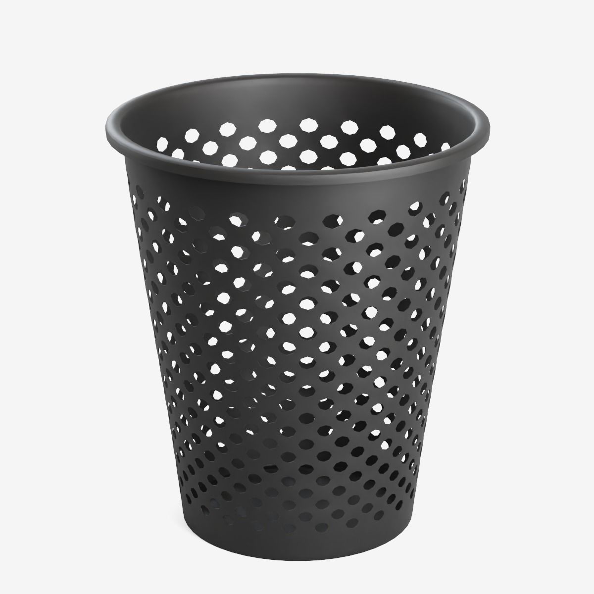 Plastic Trash Bin 3D model_5